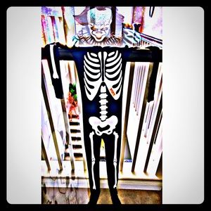 PINK! Skeleton one piece {Xs}